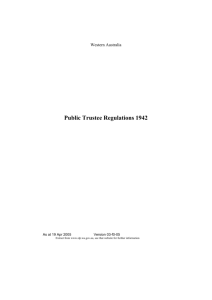 Public Trustee Regulations 1942