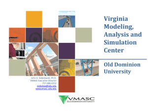 VMASC_2012 - Virginia Modeling, Analysis & Simulation Center