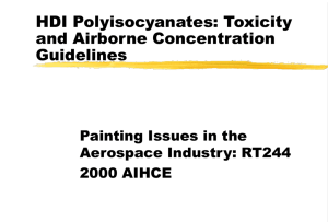 HDI Polyisocyanates: Toxicity and Airborne Guidelines