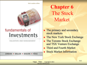 The Stock Market - York University