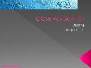 x - GCSE Revision 101