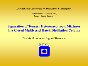 NTNU International Conference on Distillation & Absorption 30