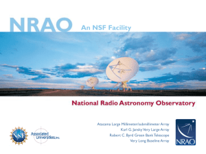 NH2D and CH2D+ - NRAO - National Radio Astronomy Observatory