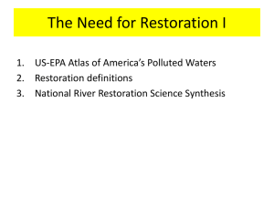 Need for Restoration I