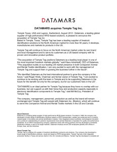 18.08.12_Datamars acquires Temple Tag, Inc.