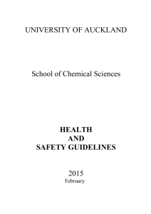 Chemistry Safety Guidelines