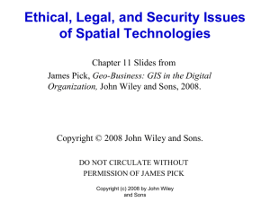 Chapter 11 - Pick Ethical Legal and Security Issues