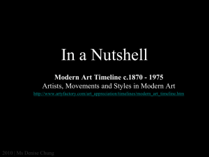 Modern art timeline - sec3aep