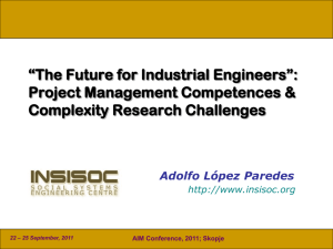 Industrial Management: Professional Competences