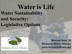 Alabama's Water Resources Law - Auburn University Environmental