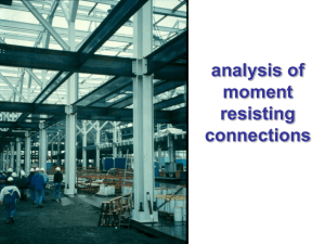 Analysis of moment connections