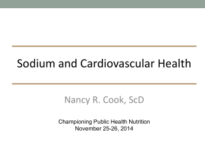 Sodium and Cardiovascular Health