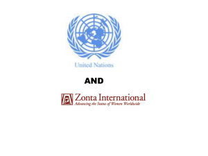 history of zonta international and the united