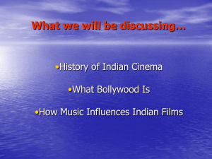 Power Point presentation about Bollywood