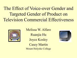 The effectiveness of gender voice