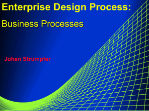 Enterprise Design Process - Professional Background on Johan P
