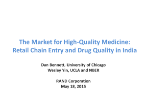 The Market for High-Quality Medicine: Retail