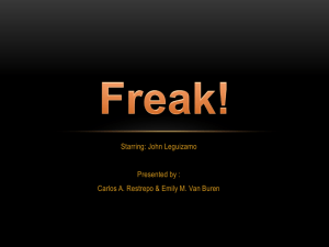 Freak! - Fictions of Latino Masculinities