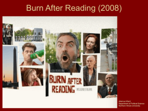 Burn After Reading - Northern Illinois University