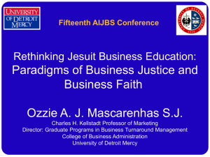 Rethinking Jesuit Business Education