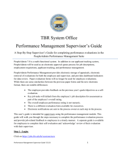 Performance Management Supervisor Guide