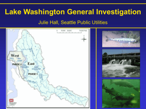 Lake Washington General Investigation