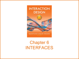 chapter6 - Interaction Design