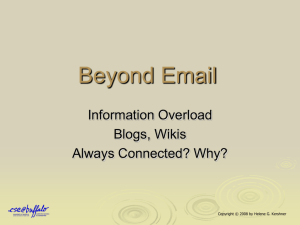 Beyond Email
