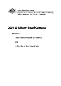 University of South Australia - Department of Education and Training