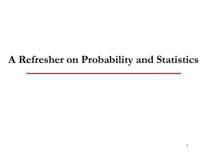Appendix C -- A Refresher on Probability and Statistics