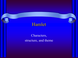 Hamlet structure, speeches, and staging Acts 1 and 2