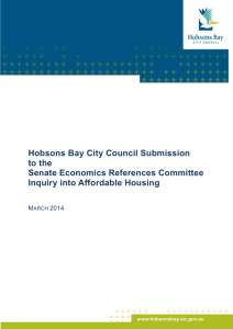 Hobsons Bay City Council Submission to the Senate Economics