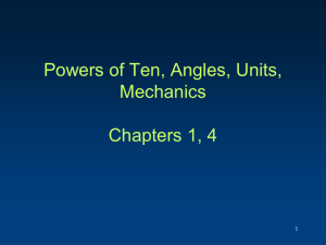 Angles, Powers-of-Ten, Units in Astronomy