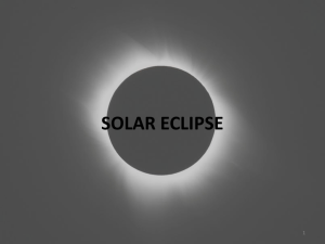Notes: Solar Eclipse