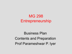 MG 298 Entrepreneurship Summit IIT KGP How to Write a Business