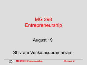 MG 298 Entrepreneurship Management Course Handout 4 19