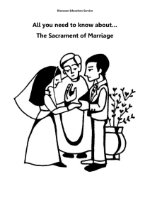 The Sacrament of Marriage