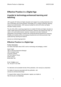 A guide to technology-enhanced learning and teaching