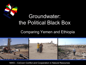 Groundwater: The political blackbox. Comparing Yemen and Ethiopia.