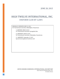 article xiii – amendments - High Twelve International, Inc.