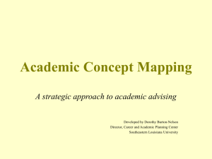 Academic Concept Mapping - Southeastern Louisiana University