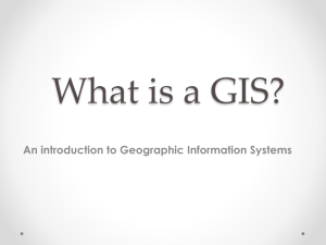 What is GIS? - Computer Science