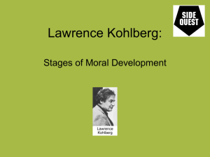 Kohlberg Stages of Moral Development[1]