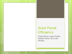 Solar Panel Efficiency