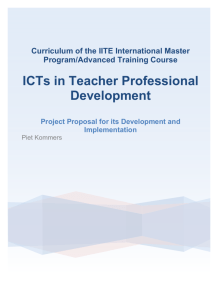 Master Program ICT in Teacher Education
