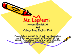 Mrs. Lopresti