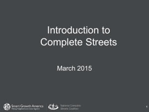 Complete Streets - Smart Growth America