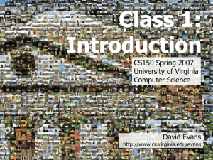 Introduction - University of Virginia