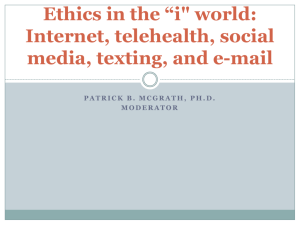 Ethics in the - The Online Abstract Submission and Invitation System