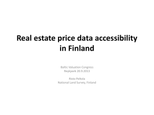 Real estate price data accessibility in Finland